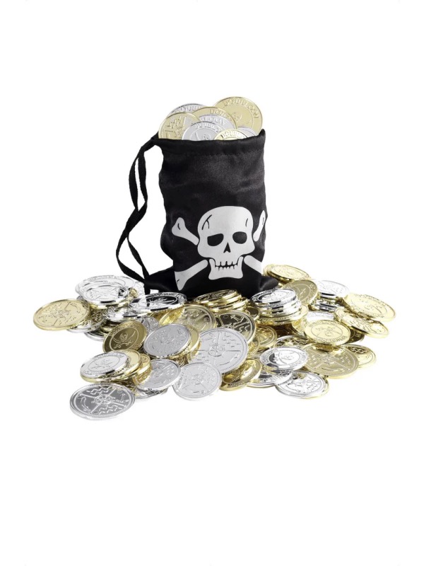 ver bolsa monedas pirata