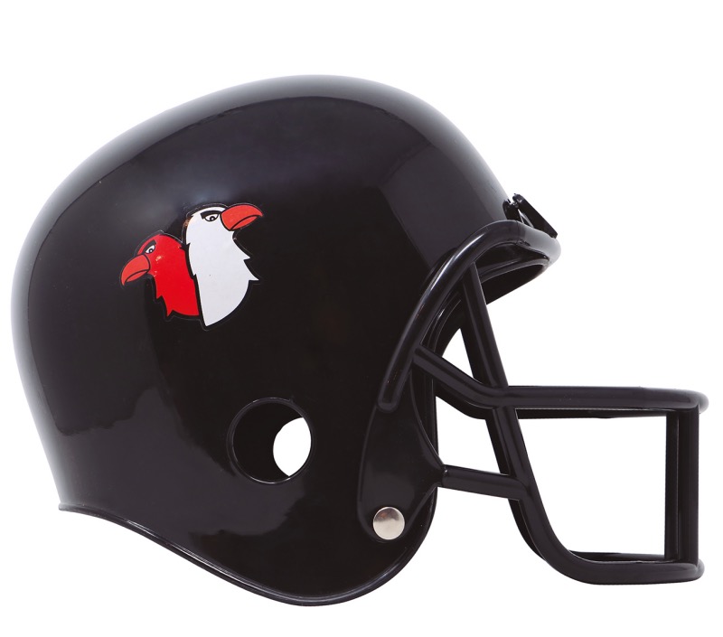 ver casco fútbol americano negro