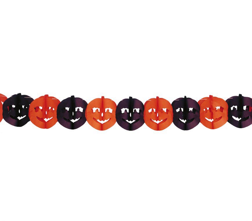 ver guirnalda calabazas halloween