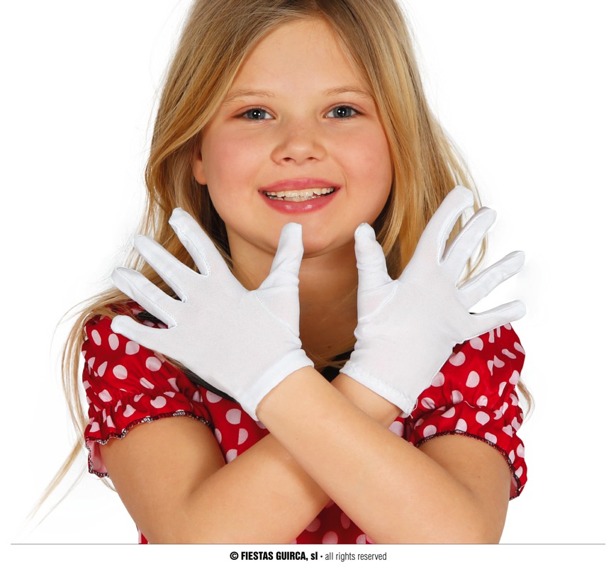 ver guantes blancos niño