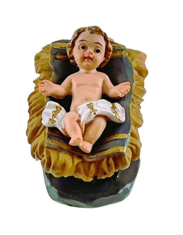 ver niño jesús con cuna para belén