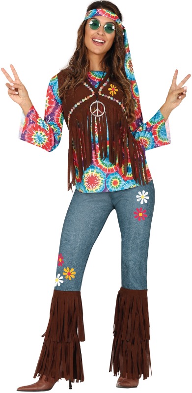 ver disfraz hippie mujer