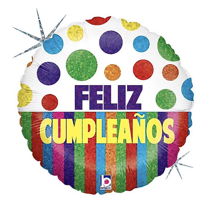 ver globos feliz cumpleaños confeti