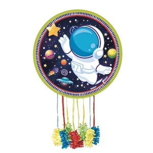 Piñata astronauta con cintas