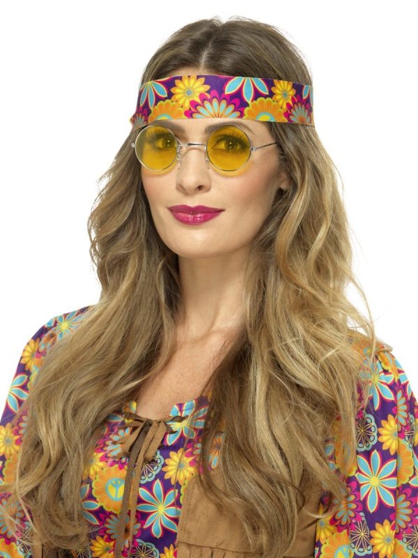 ver gafas hippie amarillas