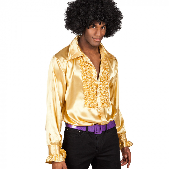 ver camisa disfraz disco oro