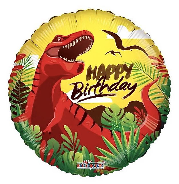 ver globo happy birthday dinosaurio