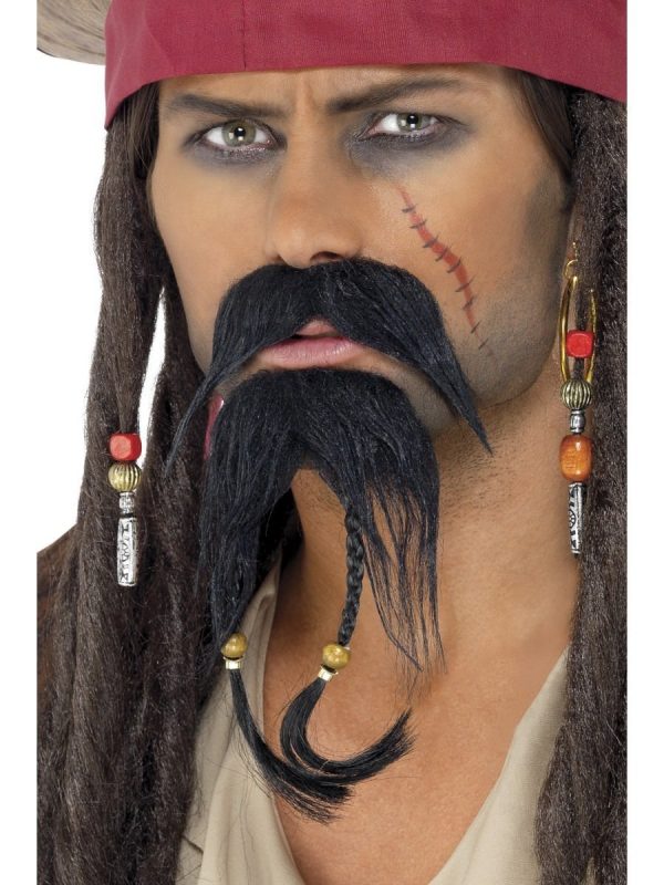 ver bigote pirata Jack Sparrow