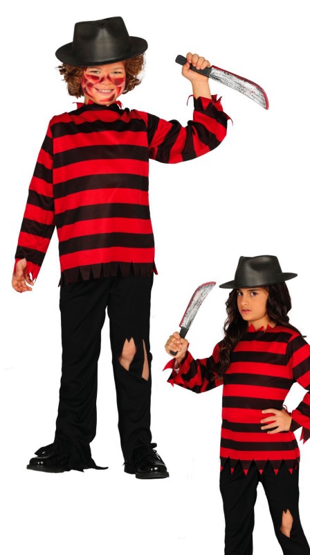 ver disfraz de freddy krueger niño