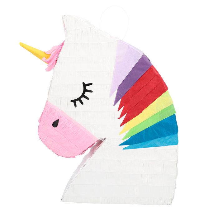 ver piñata mejicana cabeza unicornio