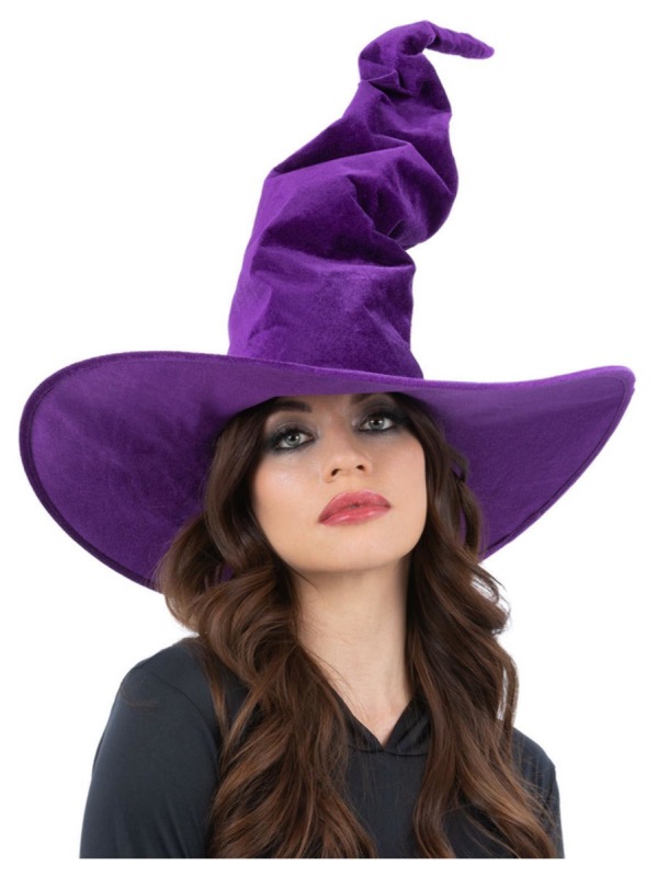 ver sombrero bruja morado