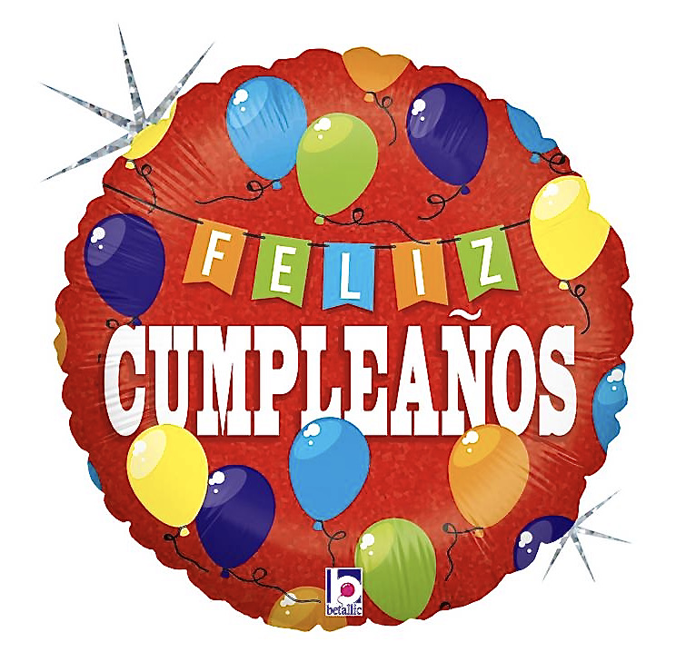 ver globo feliz cumpleaños con globos