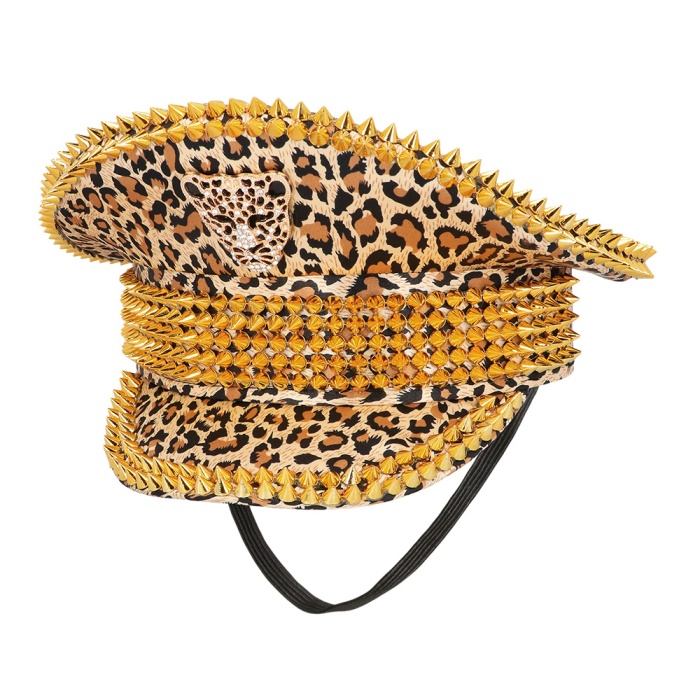 ver gorra leopardo disfraz lujo