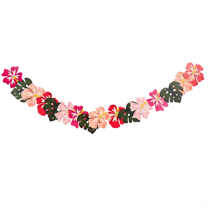 ver guirnalda flores tropicales