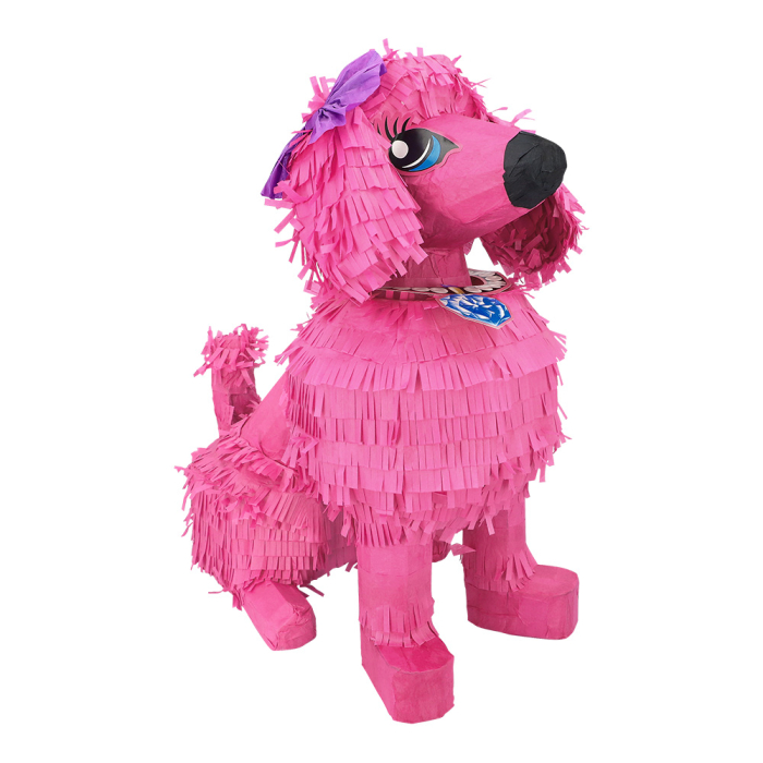 ver piñata mejicana perro rosa