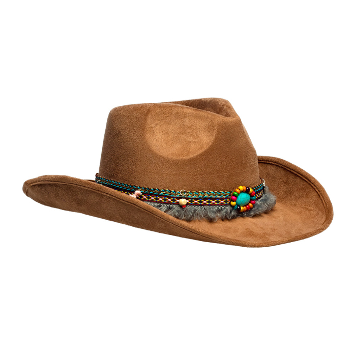 ver sombrero cowboy hippie