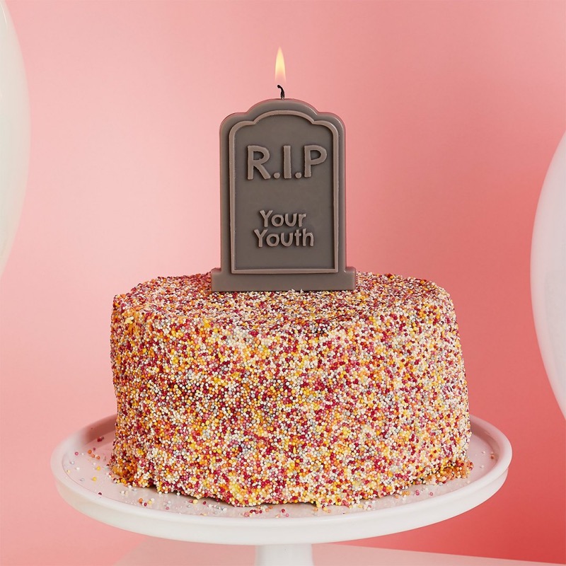 ver vela tarta lápida