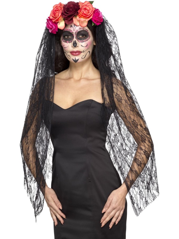 ver velo catrina con flores