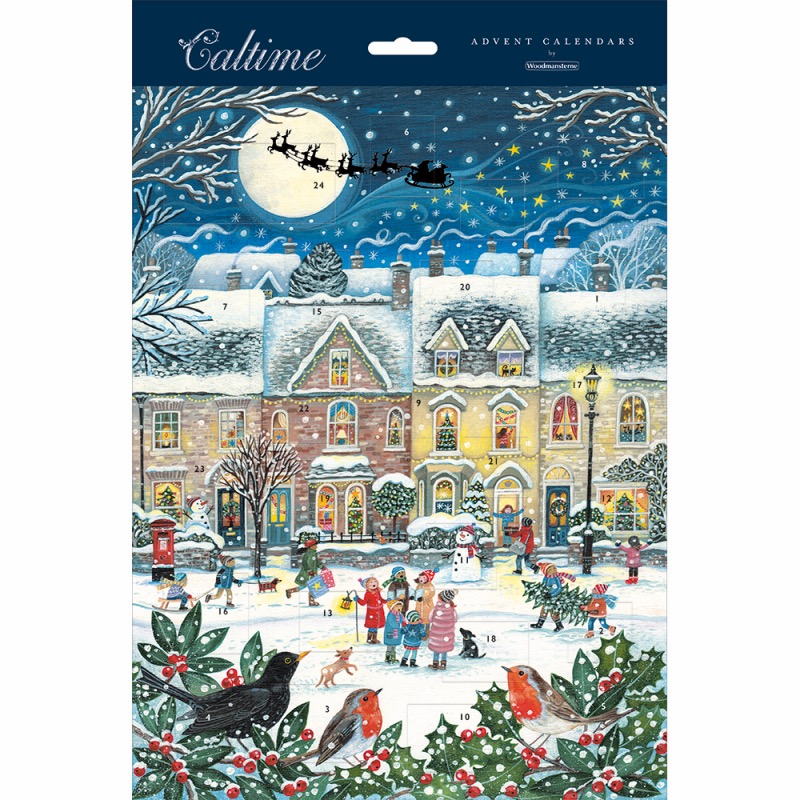 ver calendario adviento noche ciudad nevada