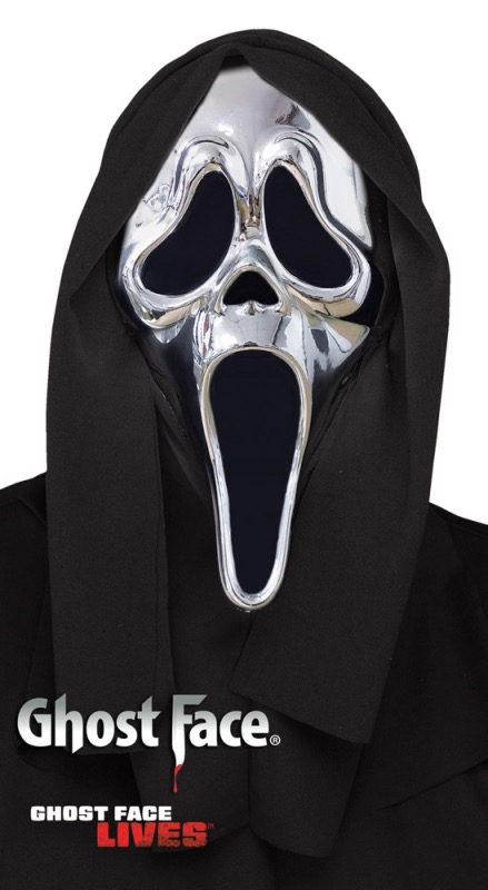ver máscara scream plateada