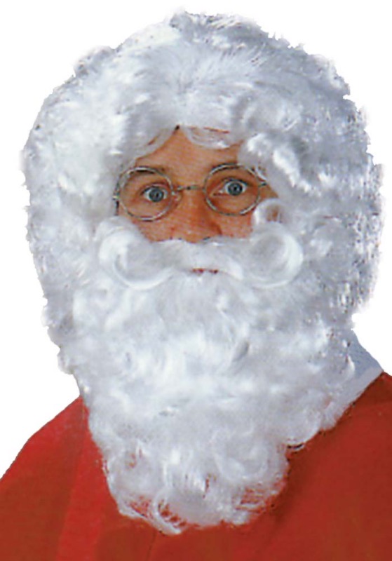 ver peluca y barba papa noel depuse