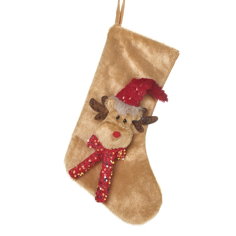 ver calcetín reno regalos chimenea