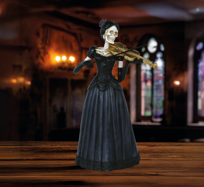 ver figura dama esqueleto violín