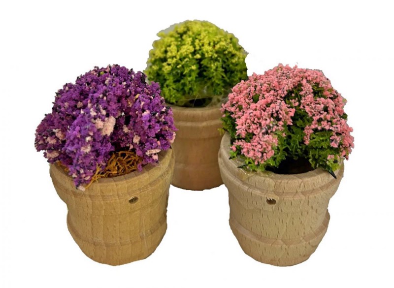 ver maceta con flores para belén