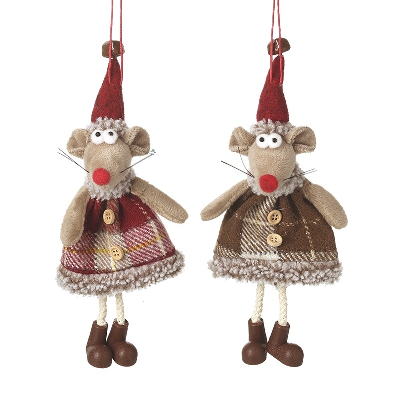 ver ratoncita colgante navidad