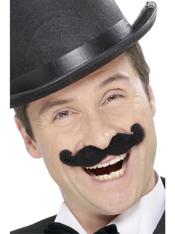 ver bigote años 20 disfraz