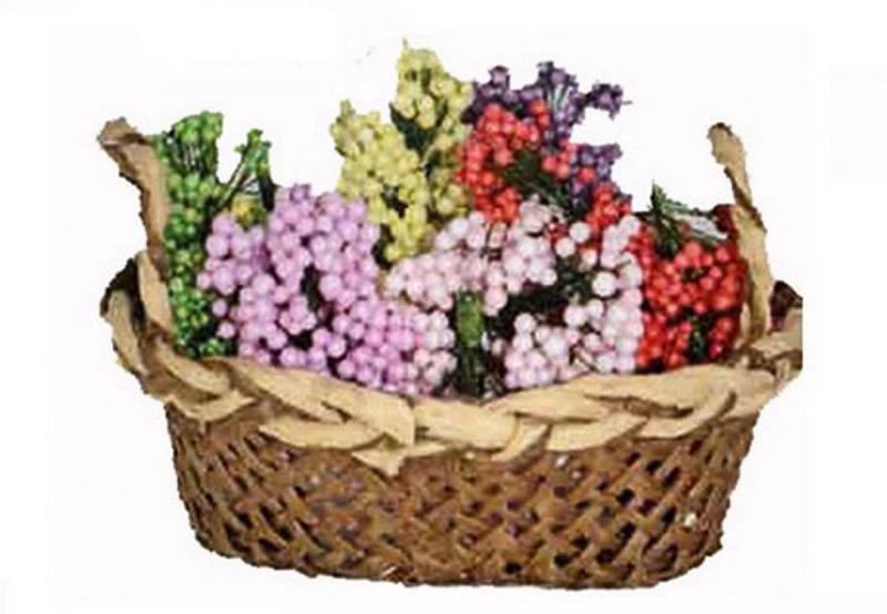 ver cesta con flores para belén