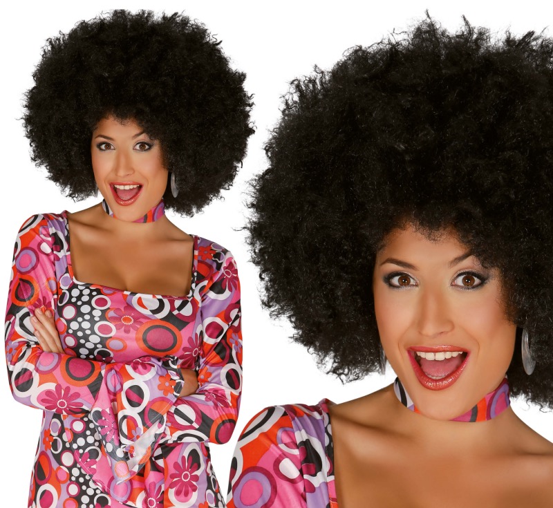 ver peluca afro negra