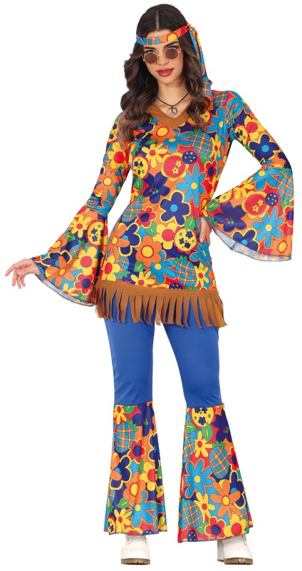 ver disfraz hippie mujer