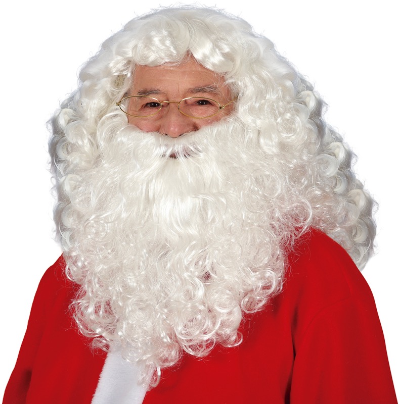ver peluca y barba de papa noel