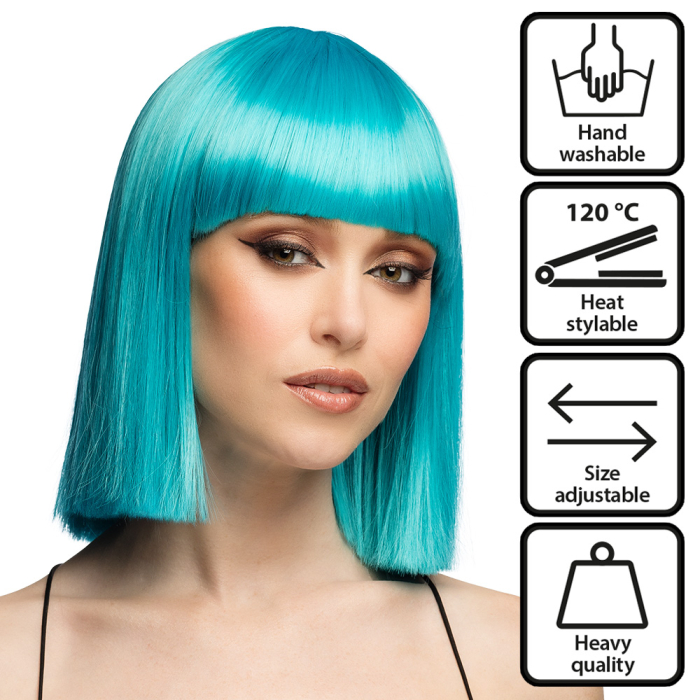 ver peluca azul resistente al calor